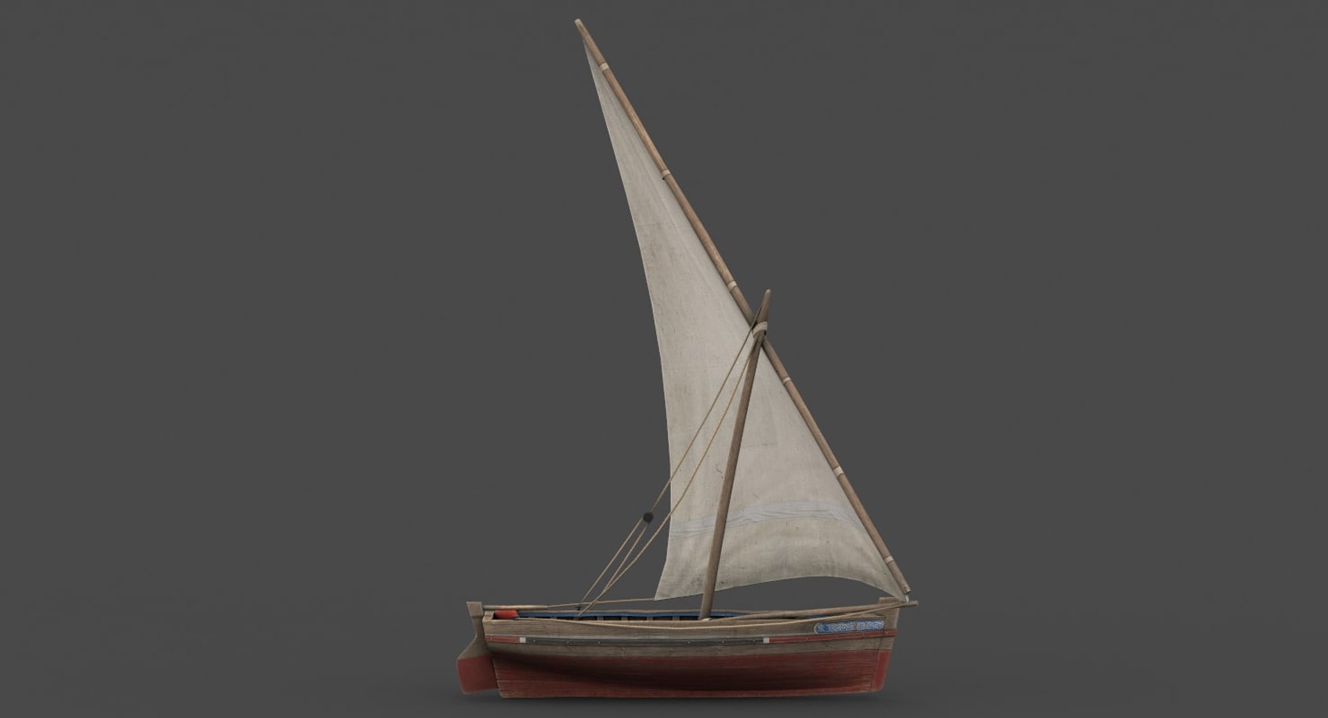 3d Dhow Fishing Boat