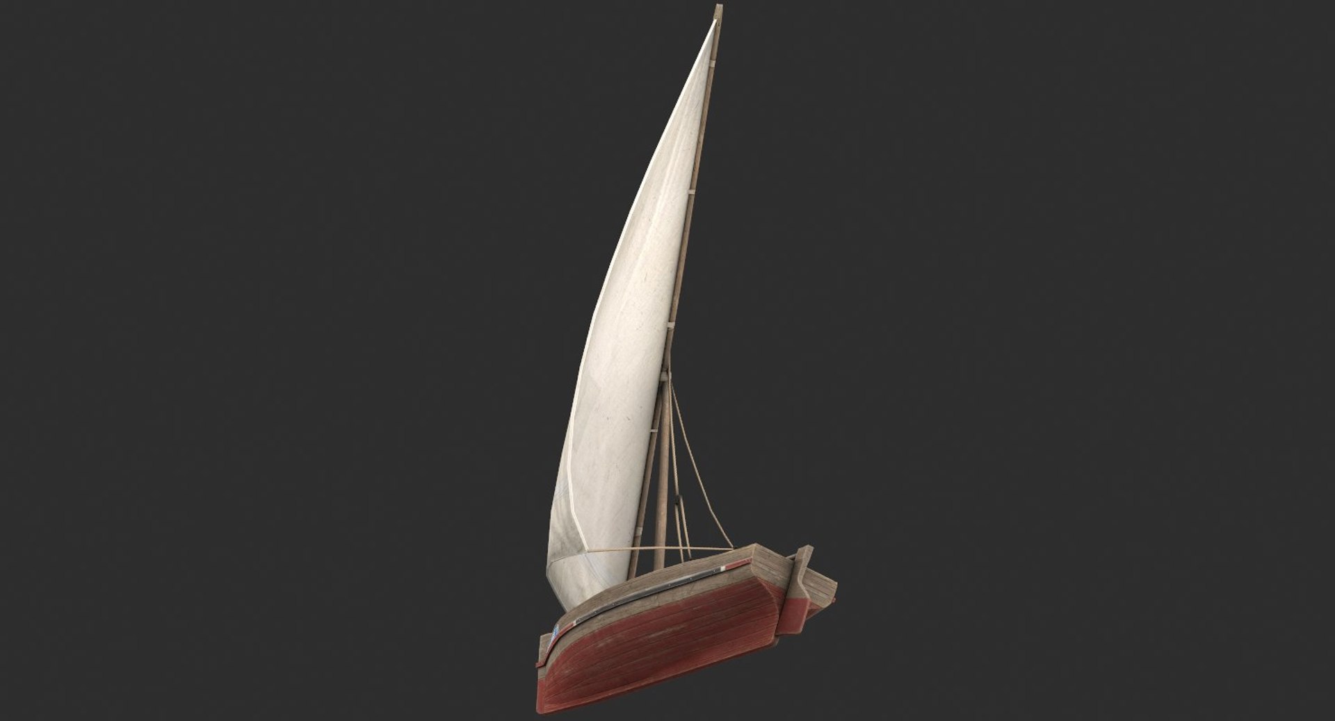 3d Dhow Fishing Boat