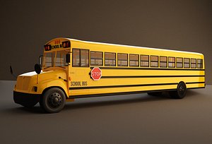 School Bus 3d Models For Download 