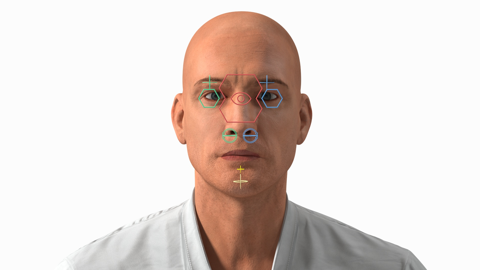 Karate Practitioner In Gi With Black Belt Rigged For Maya Model ...
