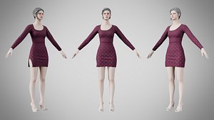 Dress 54 Heath 3D model