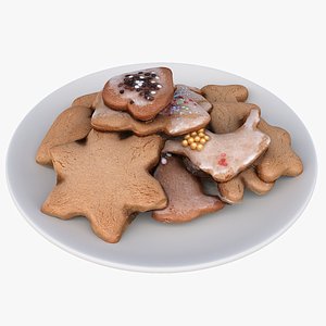 christmas cookies 3D model