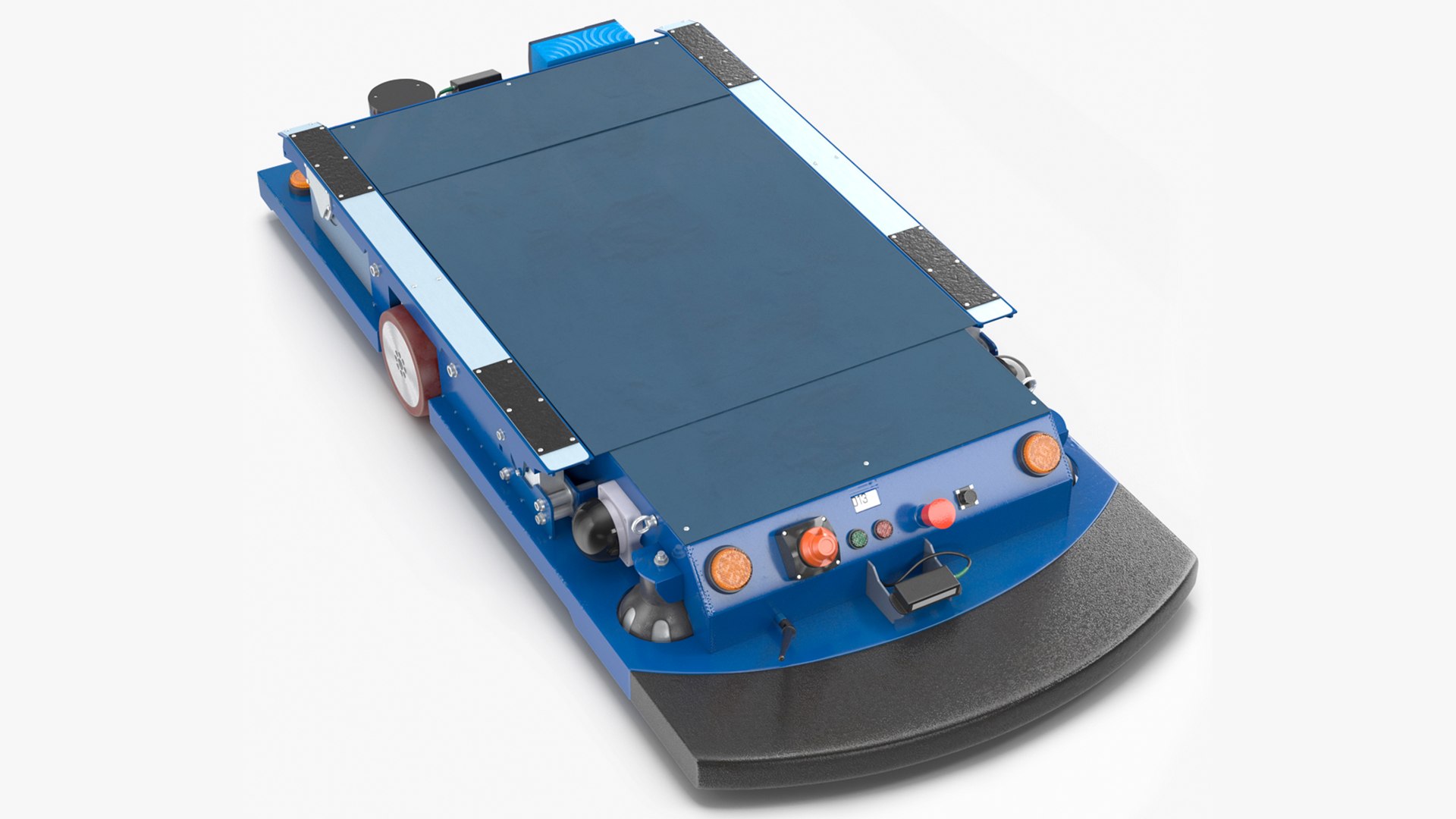 Smart Transport Robot Rigged 3D model for industrial visualization, technical presentation, simulation, product rendering, and animation