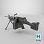 M249 AAA Game Ready PBR Low-poly modèle 3D