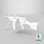 M249 AAA Game Ready PBR Low-poly modèle 3D