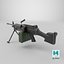 M249 AAA Game Ready PBR Low-poly modèle 3D