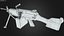 M249 AAA Game Ready PBR Low-poly modèle 3D