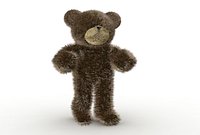 Fuzzy teddy bear -RIGGED