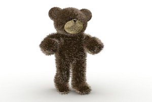 3dsmax fuzzy teddy bear rigged