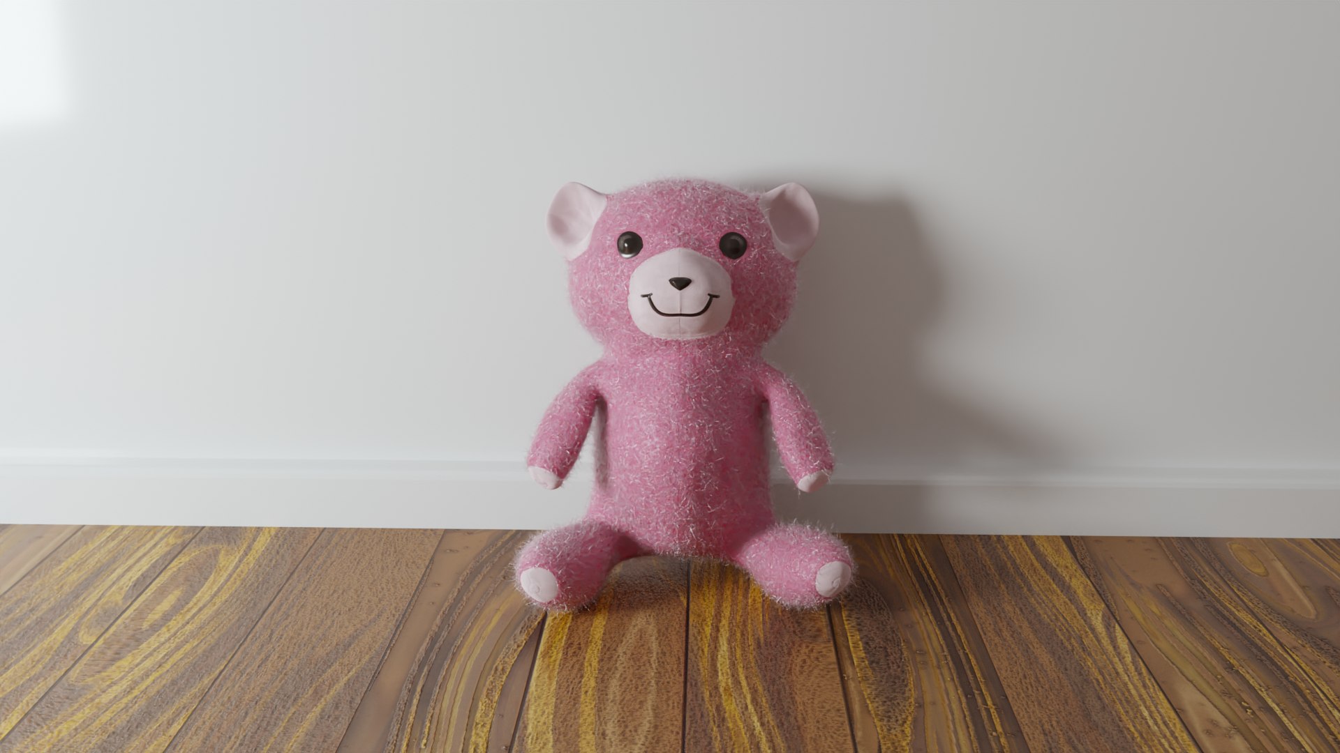 Free A PRETTY PINK COLOR TEDDY BEAR 3D TurboSquid 1745012