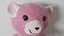 UN OSO DE PELUCHE DE COLOR ROSA BONITO