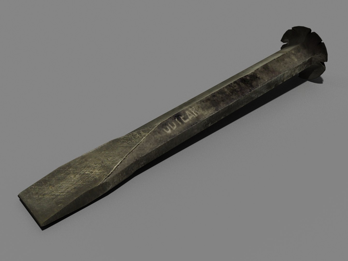 Chipped Chisel 3d Model