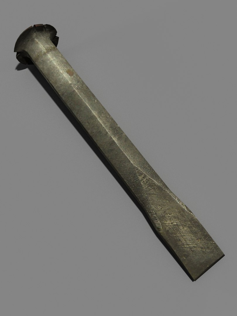 Chipped Chisel 3d Model