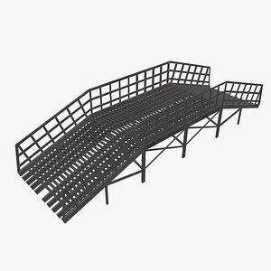 3D estacade estacada overpass model