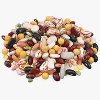 Pile of Mixed Legume Beans