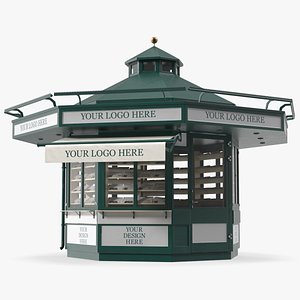 Newspaper Kiosk Green