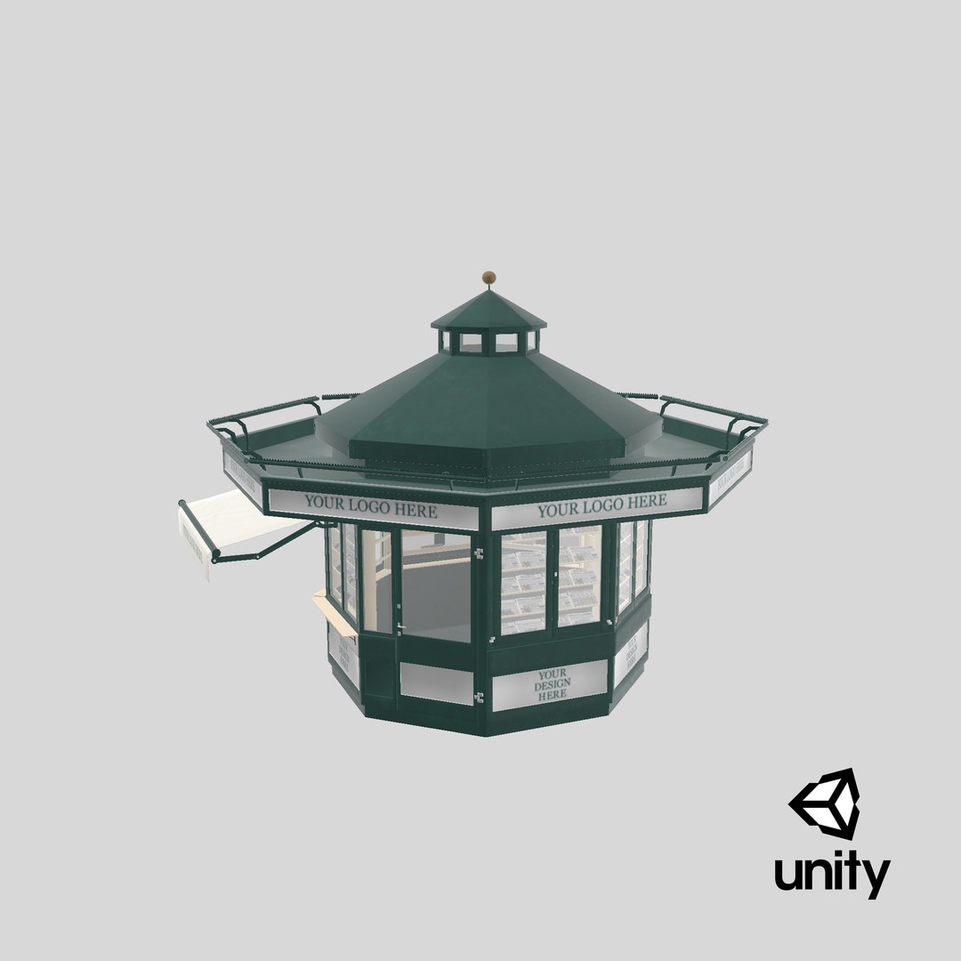 3D Newspaper Kiosk Green https://p.turbosquid.com/ts-thumb/b7/wLoXng/7v/stemcell_unity_render/png/1687712598/1920x1080/fit_q87/292b2f9d5193098af9ba679e041d00f90d2fd57e/stemcell_unity_render.jpg