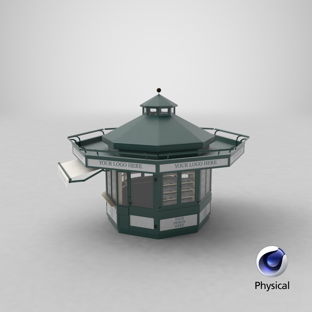 3D Newspaper Kiosk Green https://p.turbosquid.com/ts-thumb/b7/wLoXng/lH/stemcell_cinema_4d_physical_render/png/1687712602/1920x1080/fit_q87/ede6738de4672c4b85fe0ee23af8e3d1c91be559/stemcell_cinema_4d_physical_render.jpg