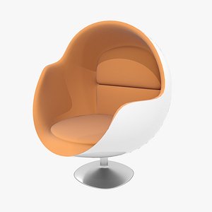 3D sleek futuristic chair model