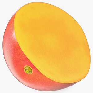 Mango Fruit Half Red model