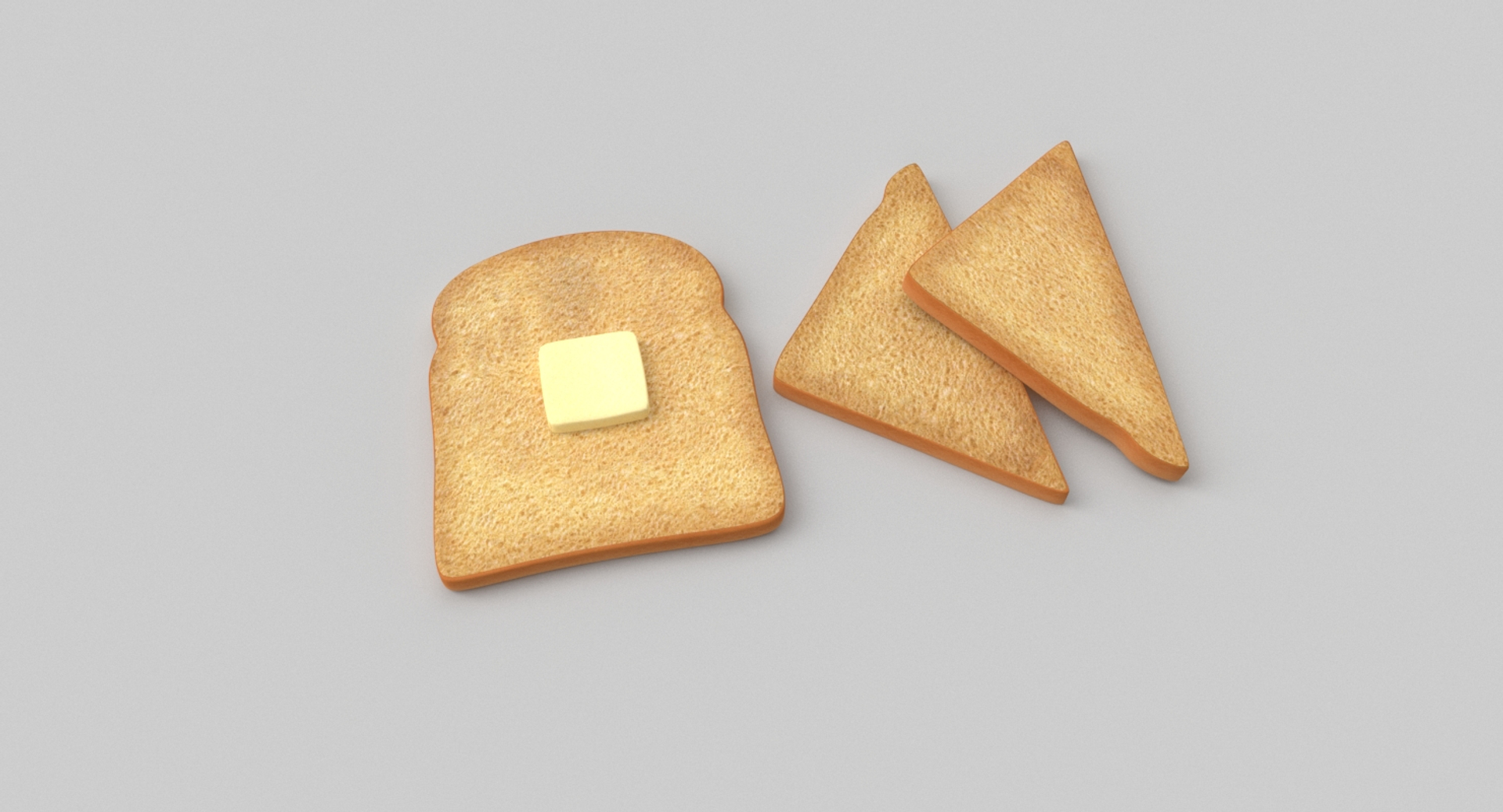 toast bread butter 3D model https://p.turbosquid.com/ts-thumb/b8/4uELUw/18of3LhU/toastandbutter/jpg/1526657002/1920x1080/turn_fit_q99/dca5ee0d582707833251c22f608e7d6632f755de/toastandbutter-1.jpg