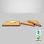 Toast And Butter Model 3D
