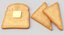 Toast And Butter Model 3D
