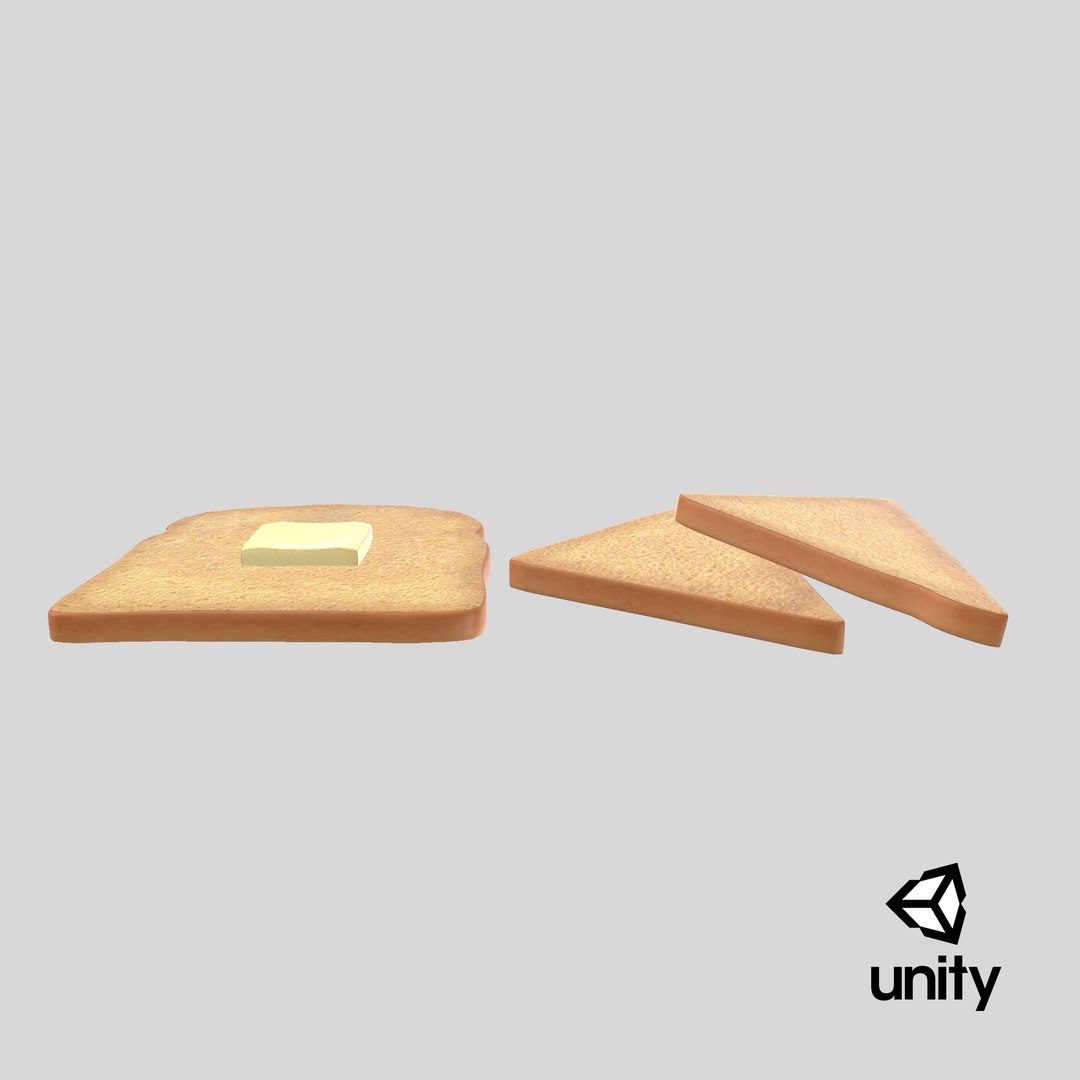 toast bread butter 3D model https://p.turbosquid.com/ts-thumb/b8/4uELUw/DdsVsRmf/unity_capture/png/1527197278/1920x1080/fit_q87/db30e7faa37eb56fd1bd99decd4f5337d94215b6/unity_capture.jpg