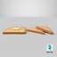 Toast And Butter Model 3D
