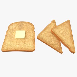 Toast And Butter 3D Model
