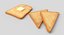 Toast And Butter Model 3D