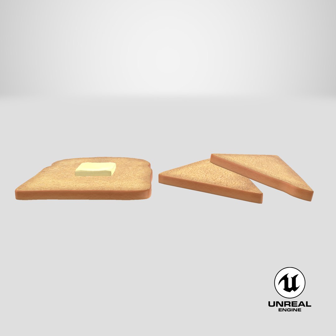 toast bread butter 3D model https://p.turbosquid.com/ts-thumb/b8/4uELUw/ev6dDea6/unreal_capture/png/1527197273/1920x1080/fit_q87/7762e5d945bc733589acbd41ddb901f39e9770fb/unreal_capture.jpg