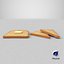 Toast And Butter Model 3D