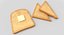 Toast And Butter Model 3D