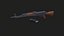 Fuzil de Assalto AK-47 Low-poly PBR