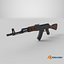 Fuzil de Assalto AK-47 Low-poly PBR