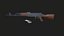 Fuzil de Assalto AK-47 Low-poly PBR