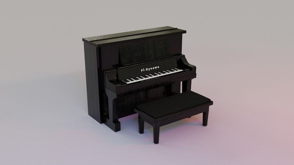 3D модель Upright Piano - Texture and Render - TurboSquid 2041217