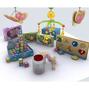 Baby toys store - lowpoly