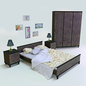 3D model set bedroom
