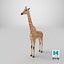 Giraffe – Statisches 3D-Modell – Realistische Proportionen – Saubere Topologie