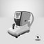 3D model refractometer keratometer