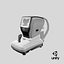 3D model refractometer keratometer