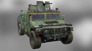 3d military hummer model