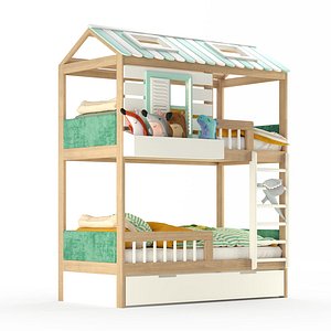 3D model mamka crib bed