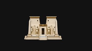 3D Egyptian Temple Model Design 4 - 3D Print Model