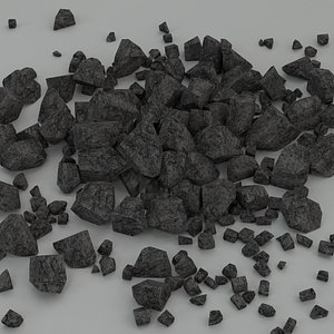 rocks pile 3D