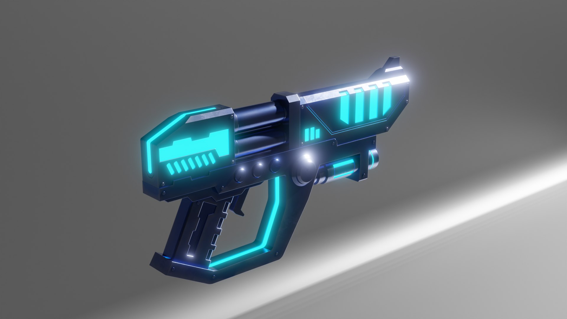 Low Poly Sci Fi Gun Model - TurboSquid 2029754