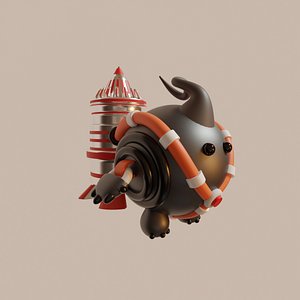 cutie robot charactert model