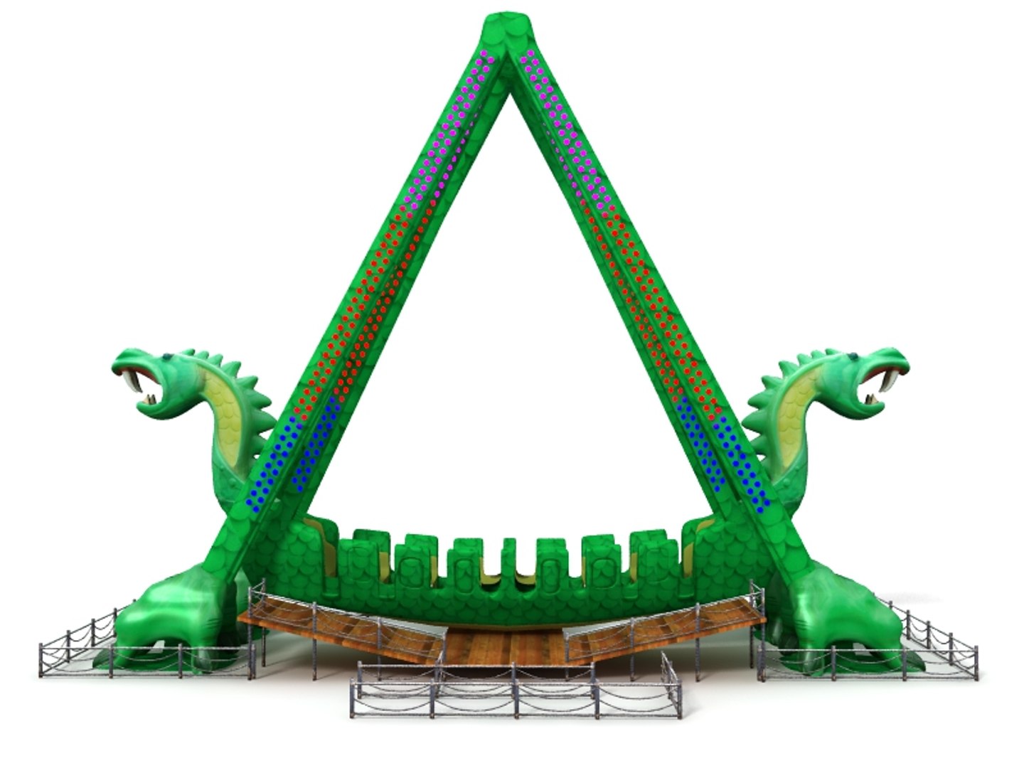3d dragon attacking castle